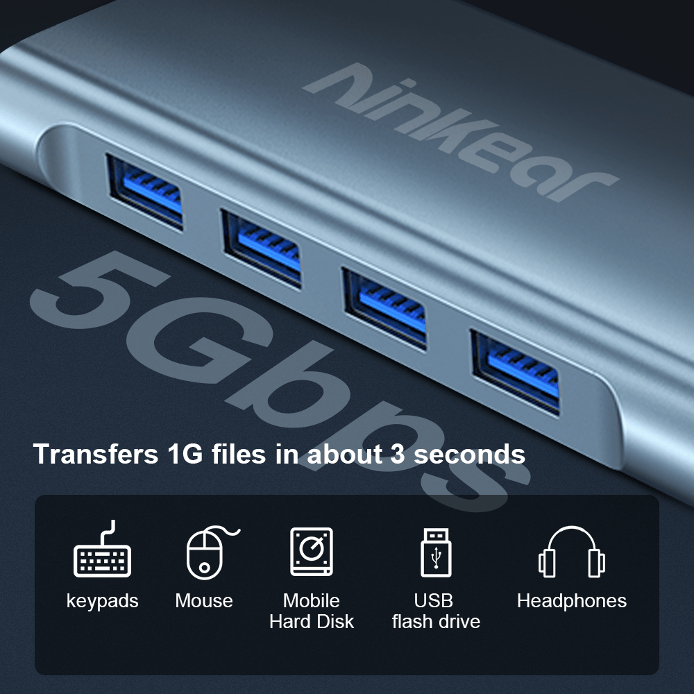 Ninkear Hub USB-C docking station 11 in 1 laptop