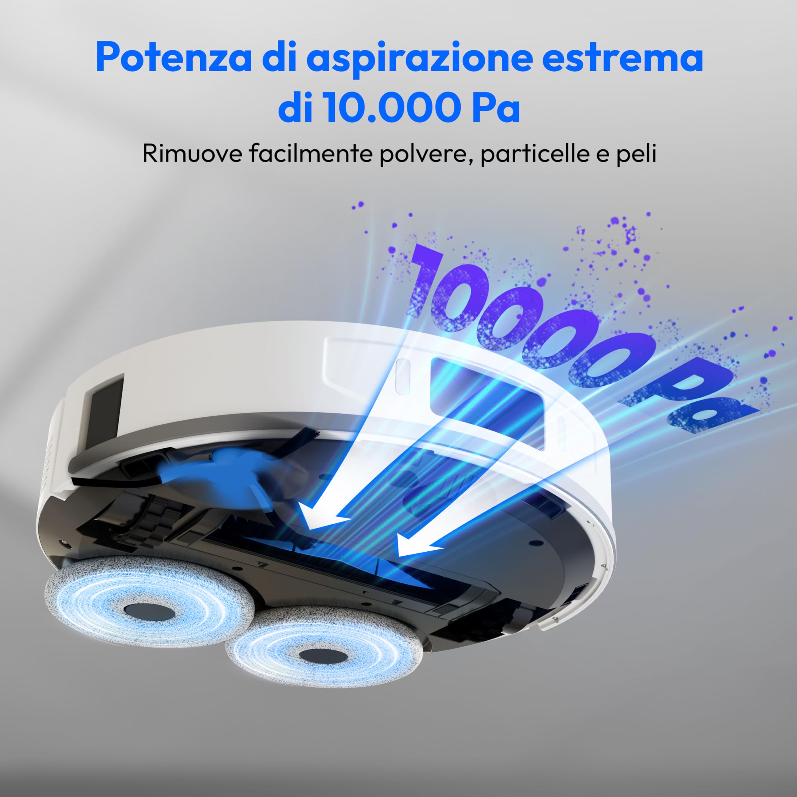 MEDION X55 SW+ robot aspirapolvere con stazione 3 in 1 laser