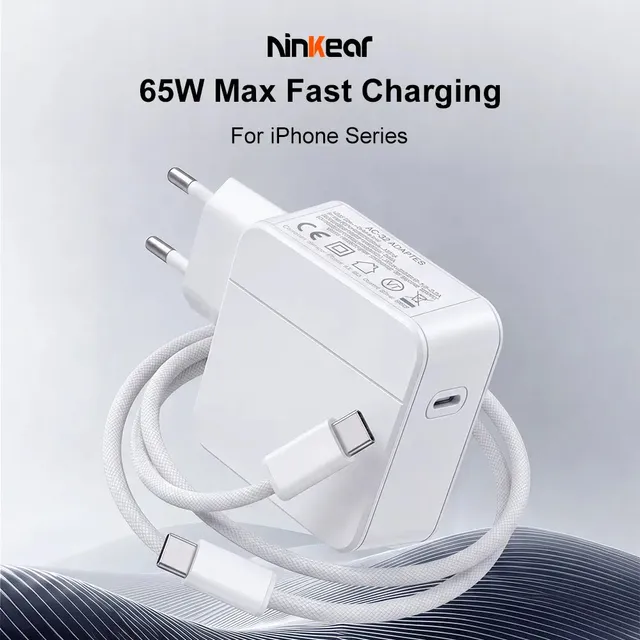 Ninkear 65W caricabatterie USB-C laptop smartphone spina EU