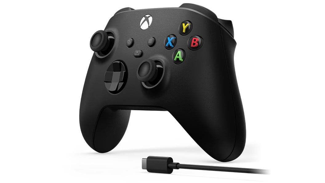 Xbox Wireless Controller Carbon Black + cavo USB-C