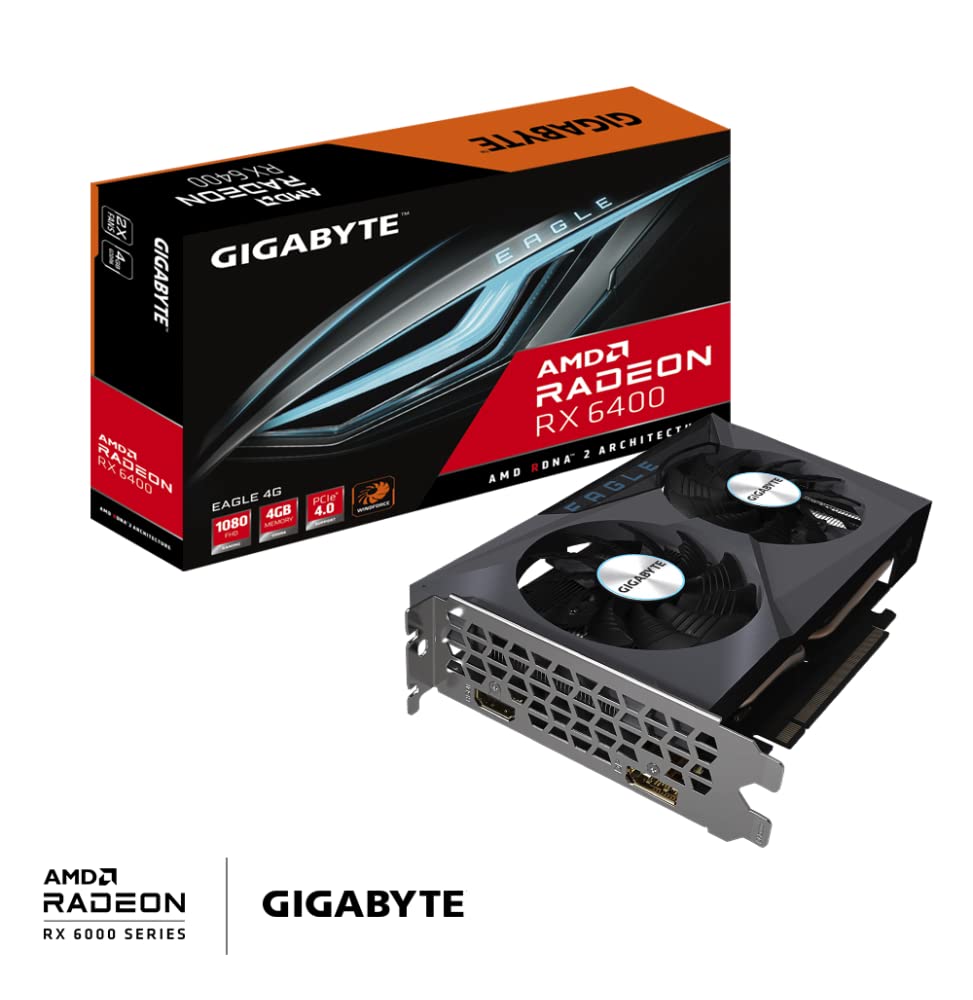 GIGABYTE RX 6400 Eagle 4G scheda video GDDR6 4 GB