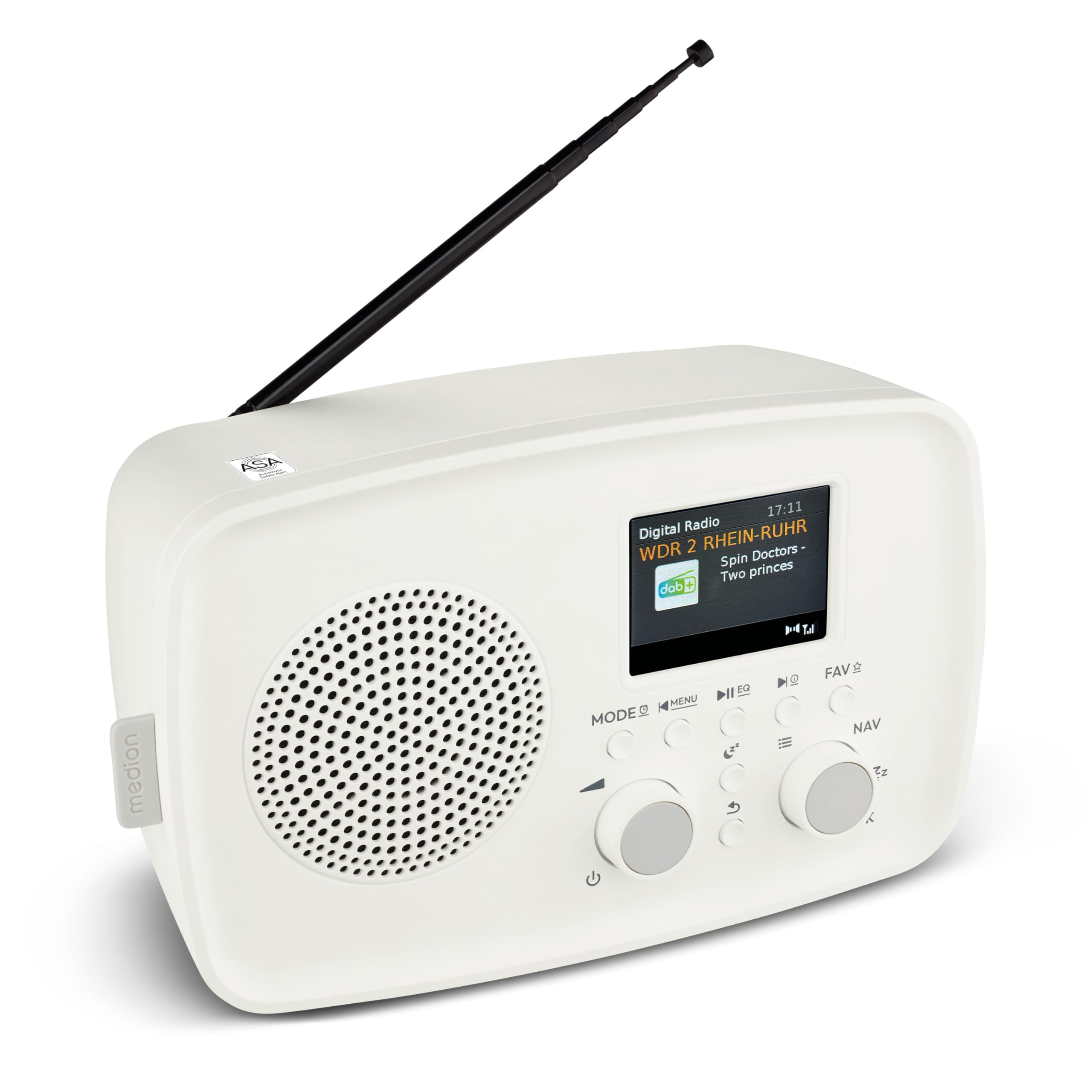 MEDION DRE-1 radio DAB+ Bluetooth FM sveglia bianca