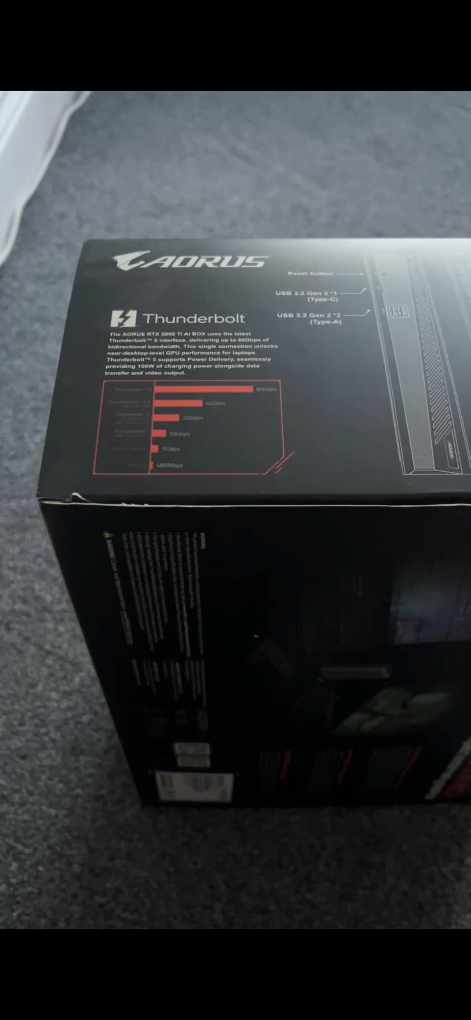 GIGABYTE AORUS RTX 5060 Ti AI BOX scheda video esterna 16GB