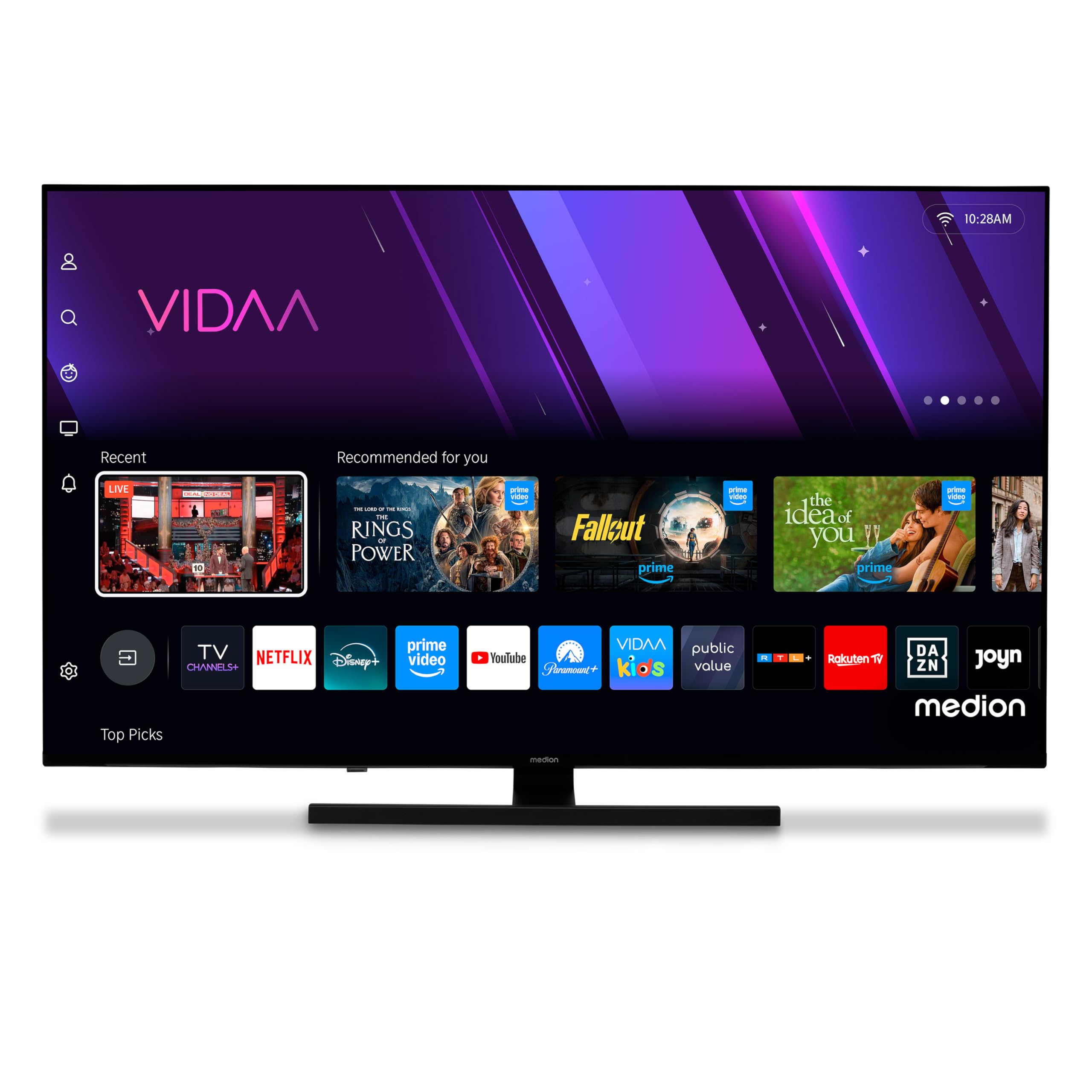 MEDION MD 855600 TV QLED 55 pollici Smart 4K Dolby Vision