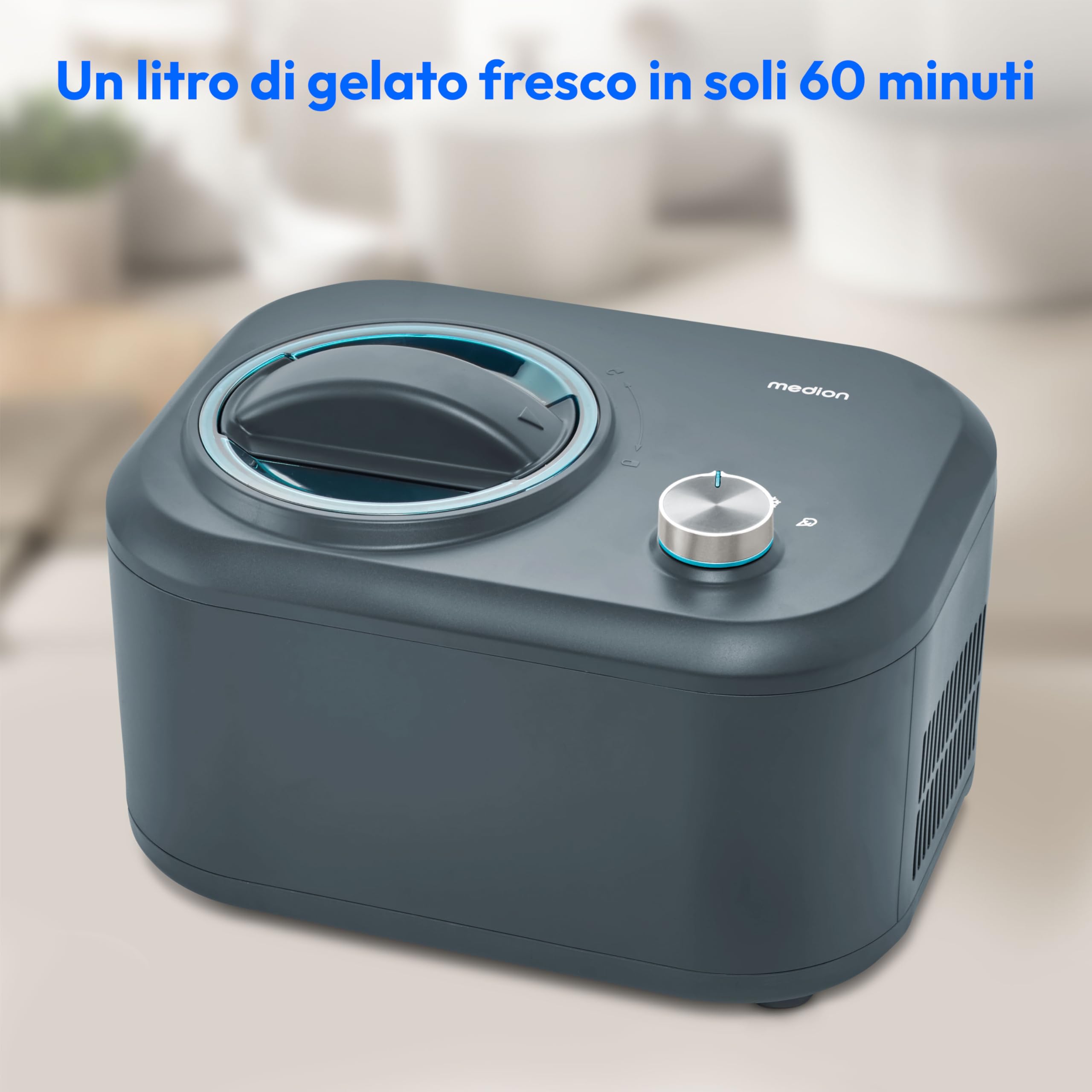 MEDION MD 10169 gelatiera con compressore 1 litro