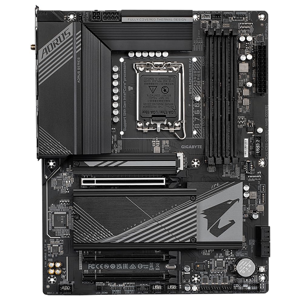 GIGABYTE B760 AORUS ELITE AX scheda madre DDR5 Wi-Fi 6E
