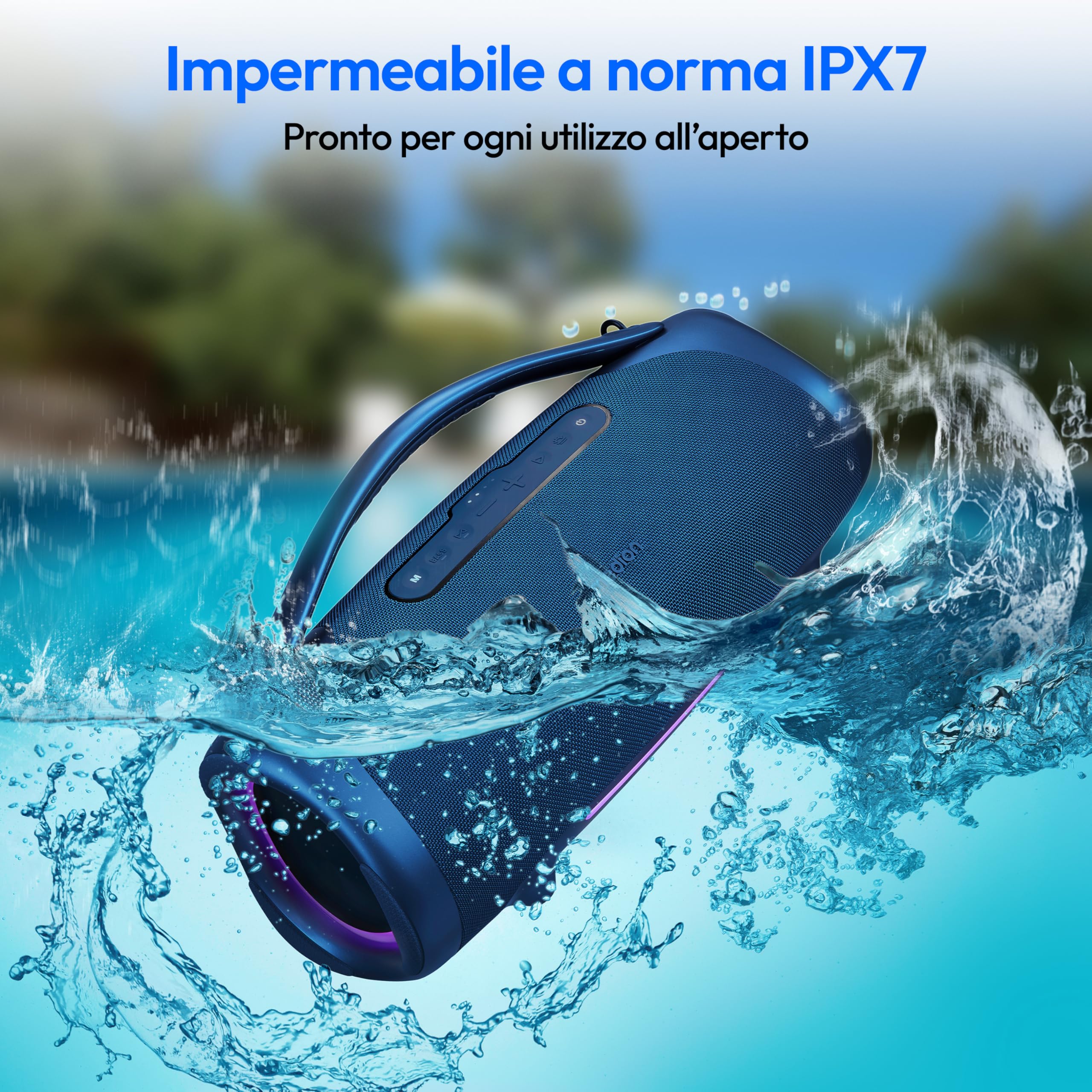 MEDION P61768 altoparlante Bluetooth 100W IPX7 RGB