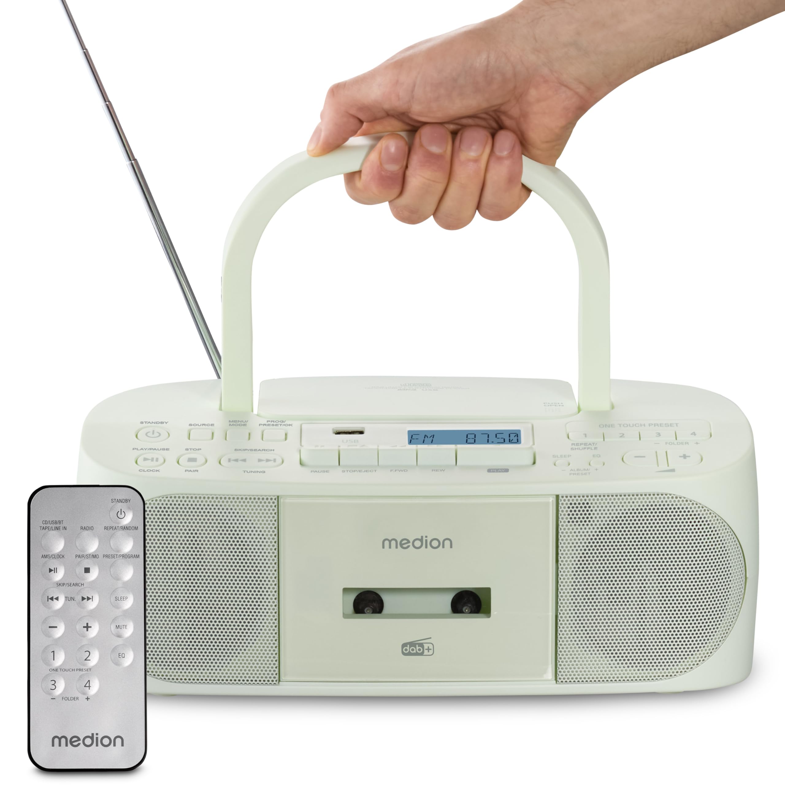 MEDION LIFE DRX-1 Plus boombox verde con CD