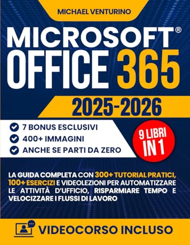 Microsoft Office 365 guida libro 300 tutorial esercizi