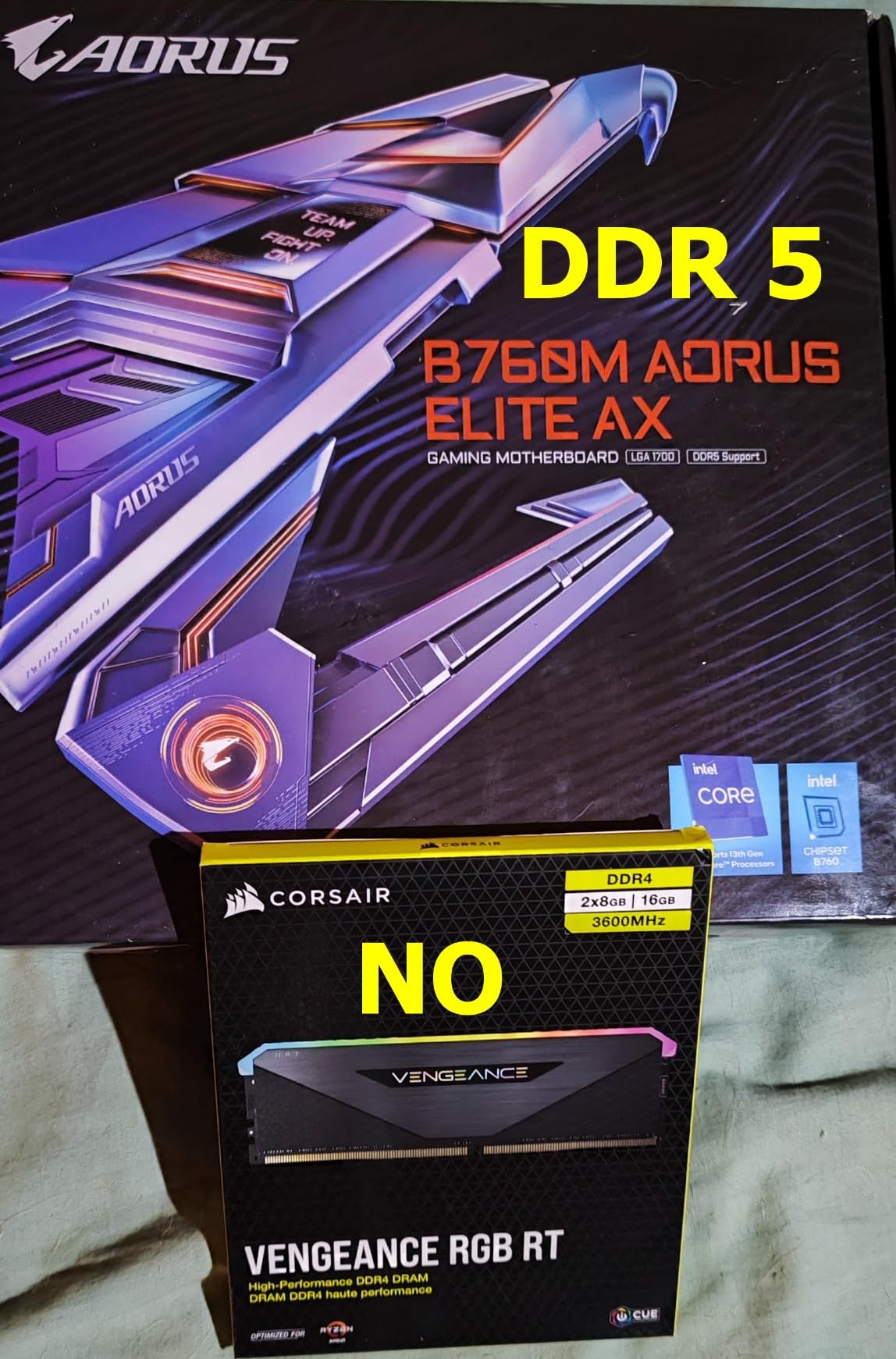 Gigabyte B760M Aorus Elite AX scheda madre LGA1700 DDR5 WiFi 6E