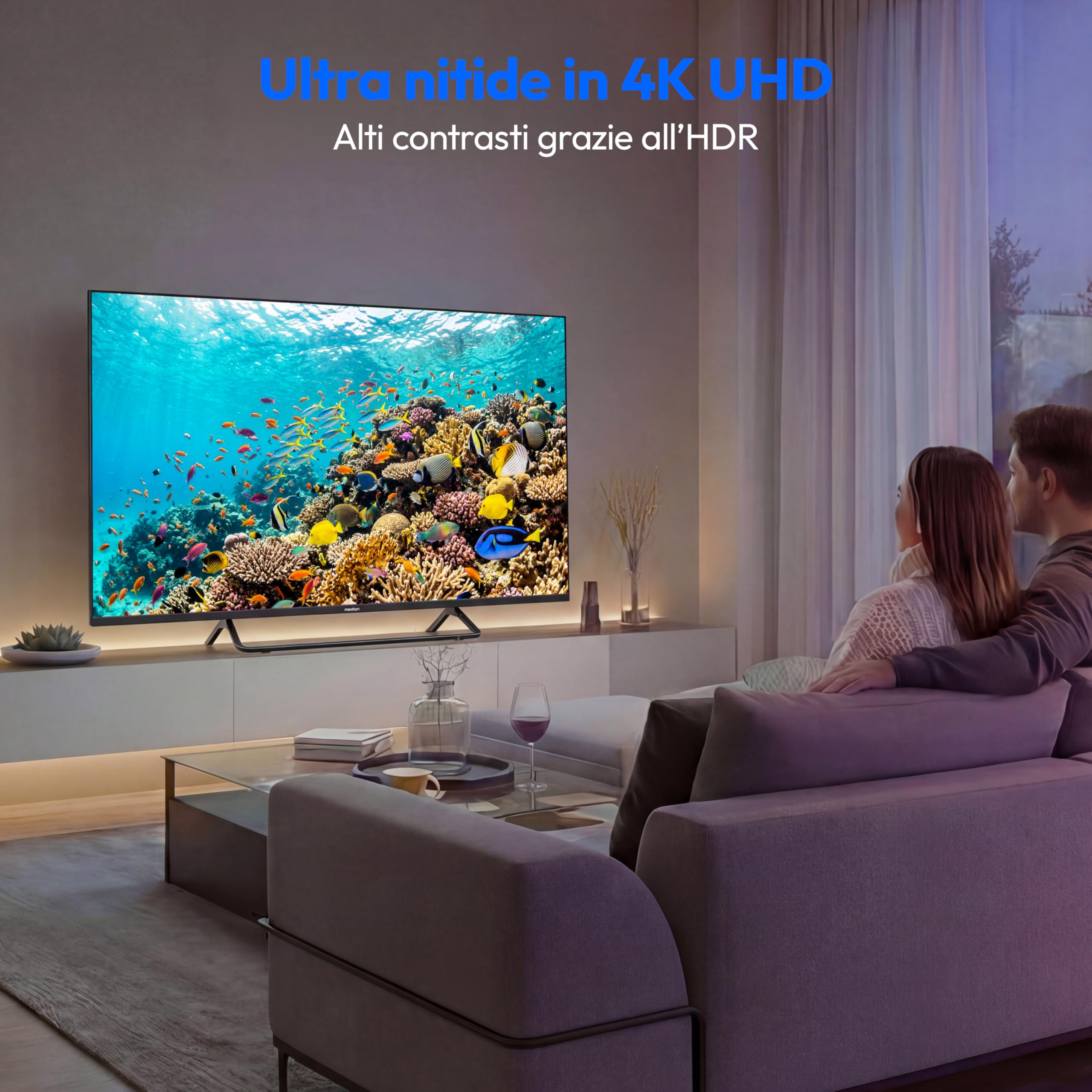 MEDION MD843602 Smart TV 43" QLED 4K Dolby Vision Atmos