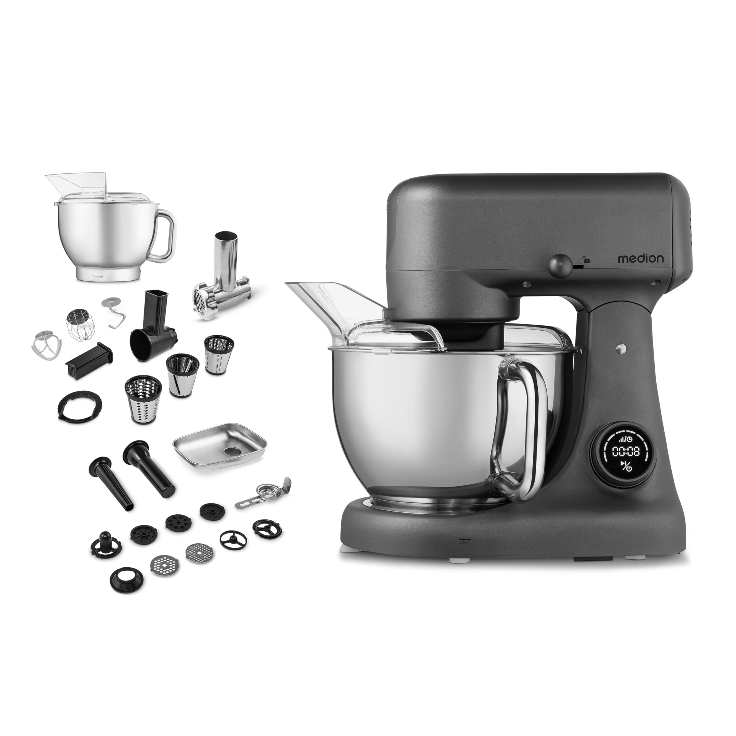 MEDION MD12600 robot da cucina 800 W titanio 4,6 L