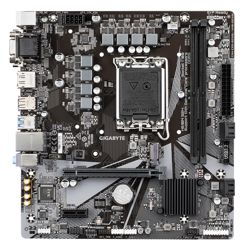 GIGABYTE H610M S2H Scheda Madre DDR4 LGA1700