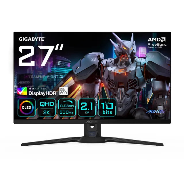 GIGABYTE AORUS FO27Q5P monitor gaming OLED 27" QHD 500Hz