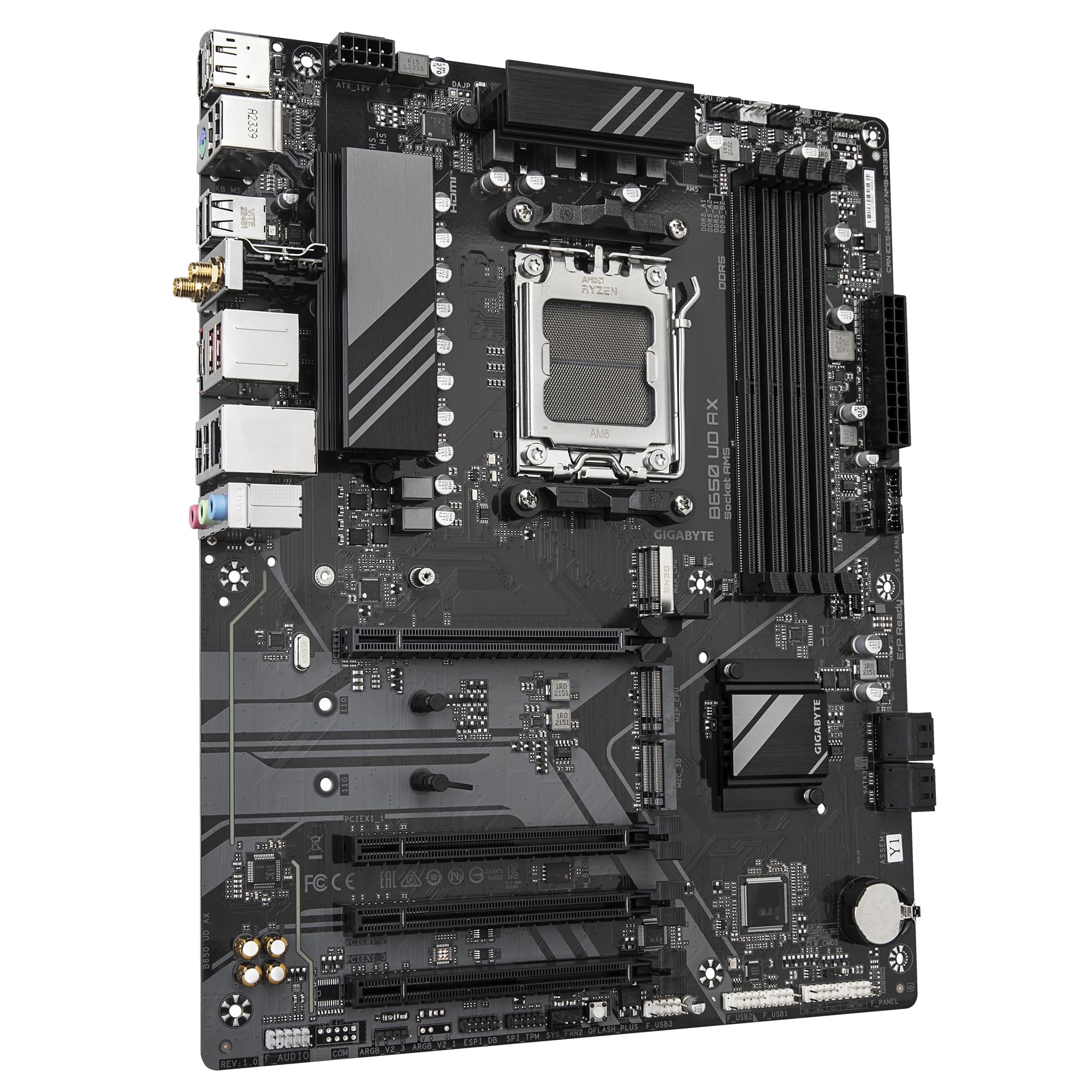 GIGABYTE B650 UD AX scheda madre AM5 Wi-Fi 6 DDR5