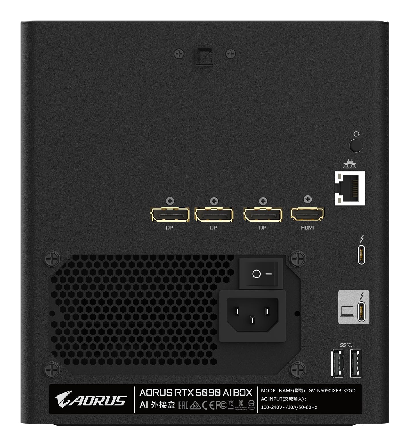 Gigabyte Aorus RTX 5090 AI BOX 32GB GDDR7 Thunderbolt 5