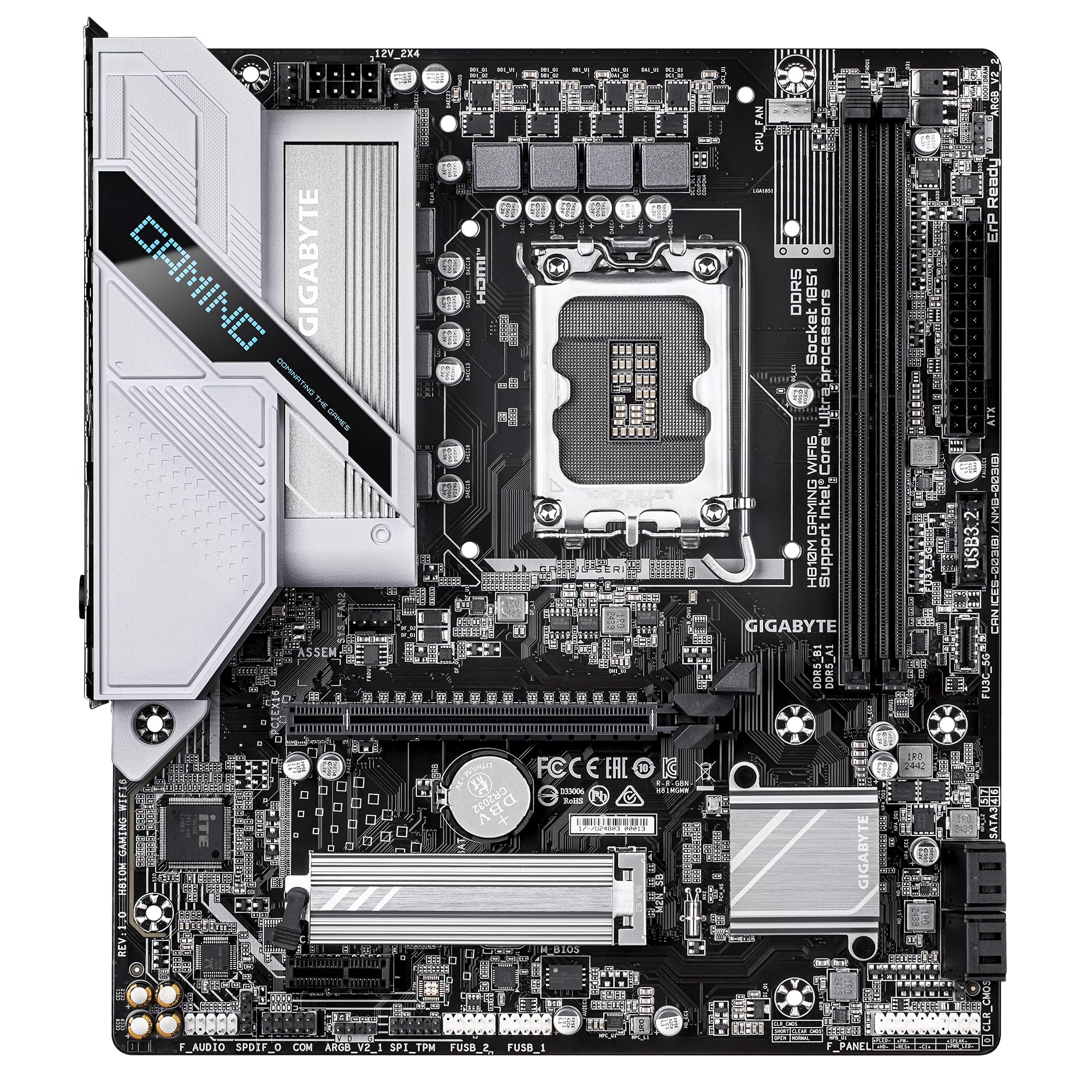 GIGABYTE H810M Gaming WiFi6 scheda madre DDR5