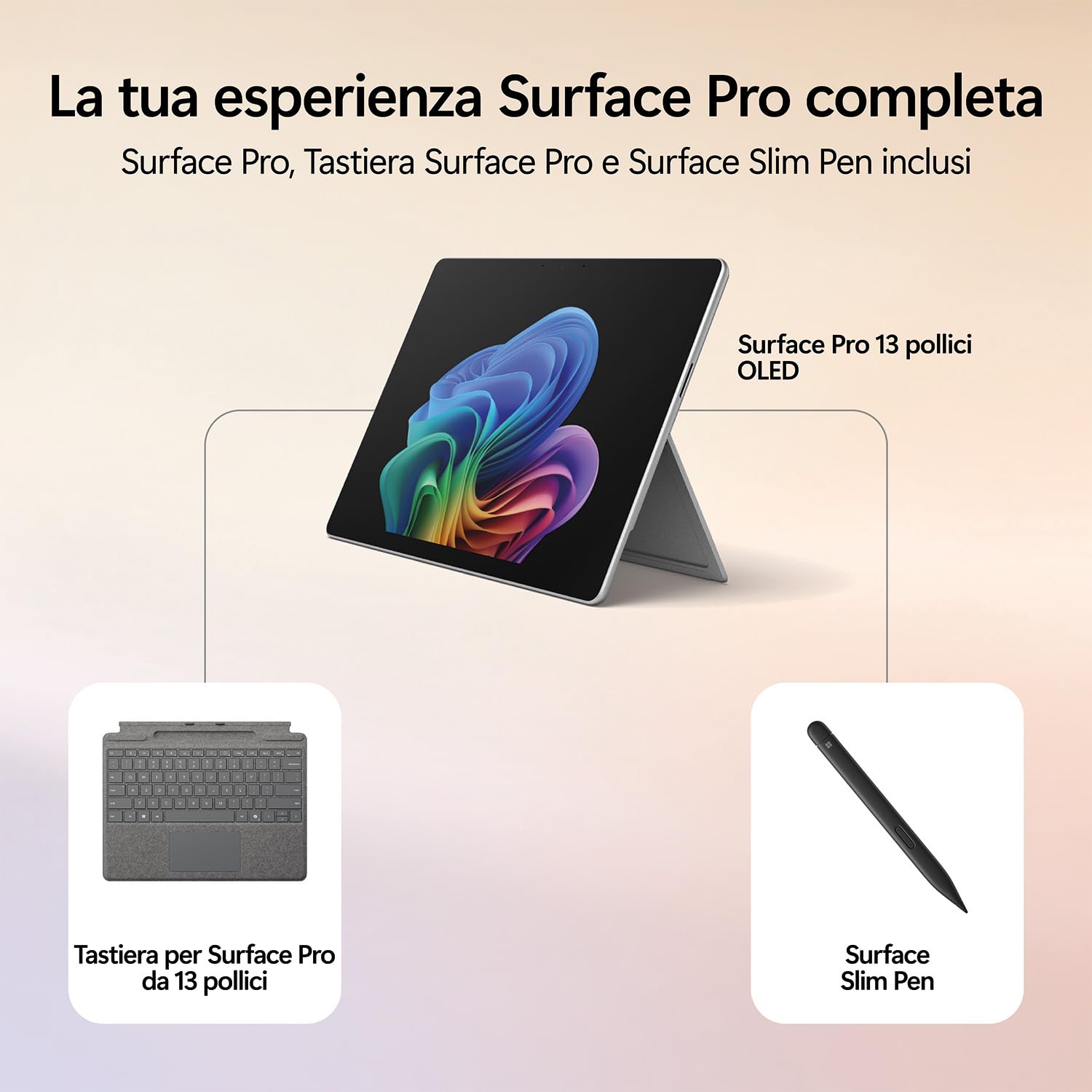 Microsoft Surface Pro 13 OLED X2 Plus 16GB/256GB platino bundle