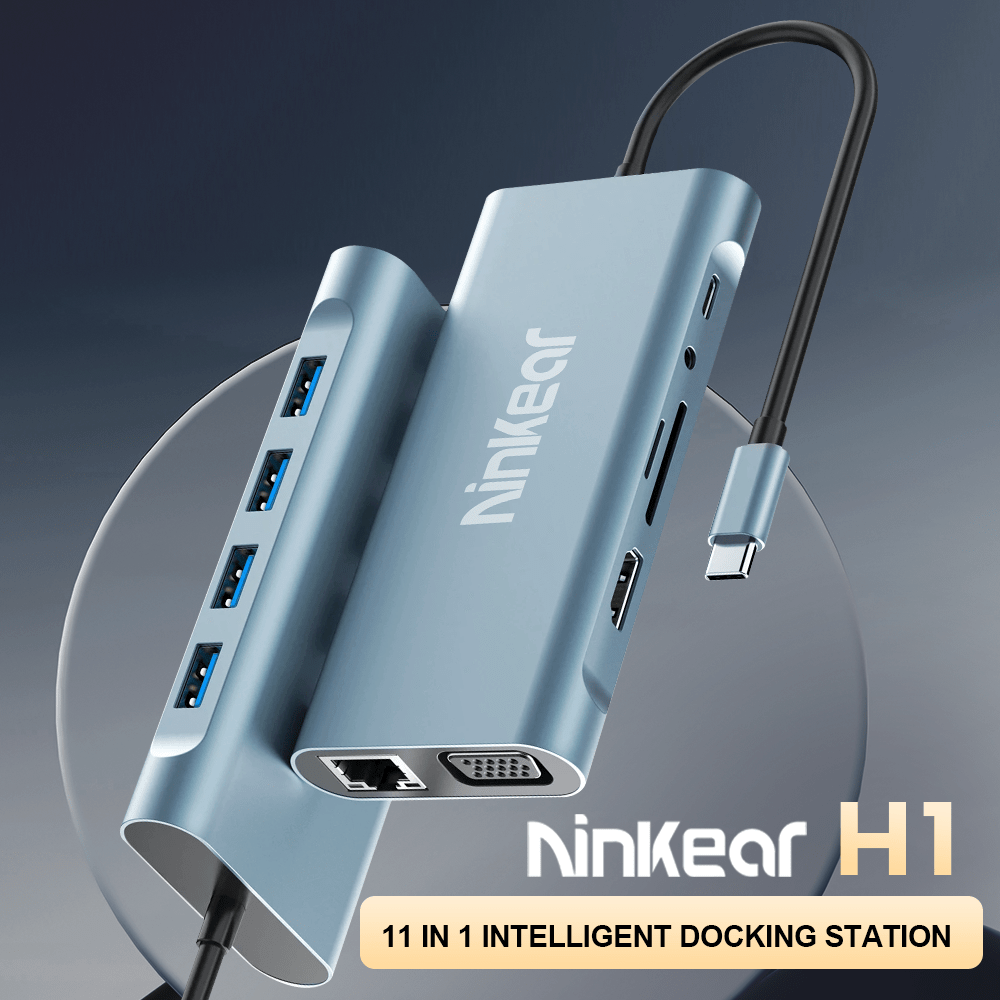 Ninkear Hub USB-C docking station 11 in 1 laptop