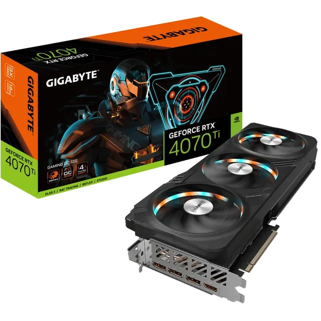 GIGABYTE RTX 4070 Ti GAMING OC scheda video 12GB GDDR6X