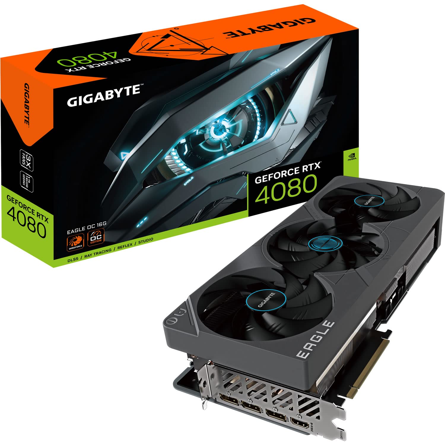GIGABYTE EAGLE RTX 4080 OC Scheda Video 16GB GDDR6X