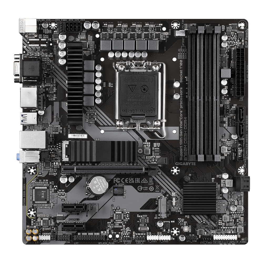 GIGABYTE B760M DS3H DDR4 scheda madre LGA 1700