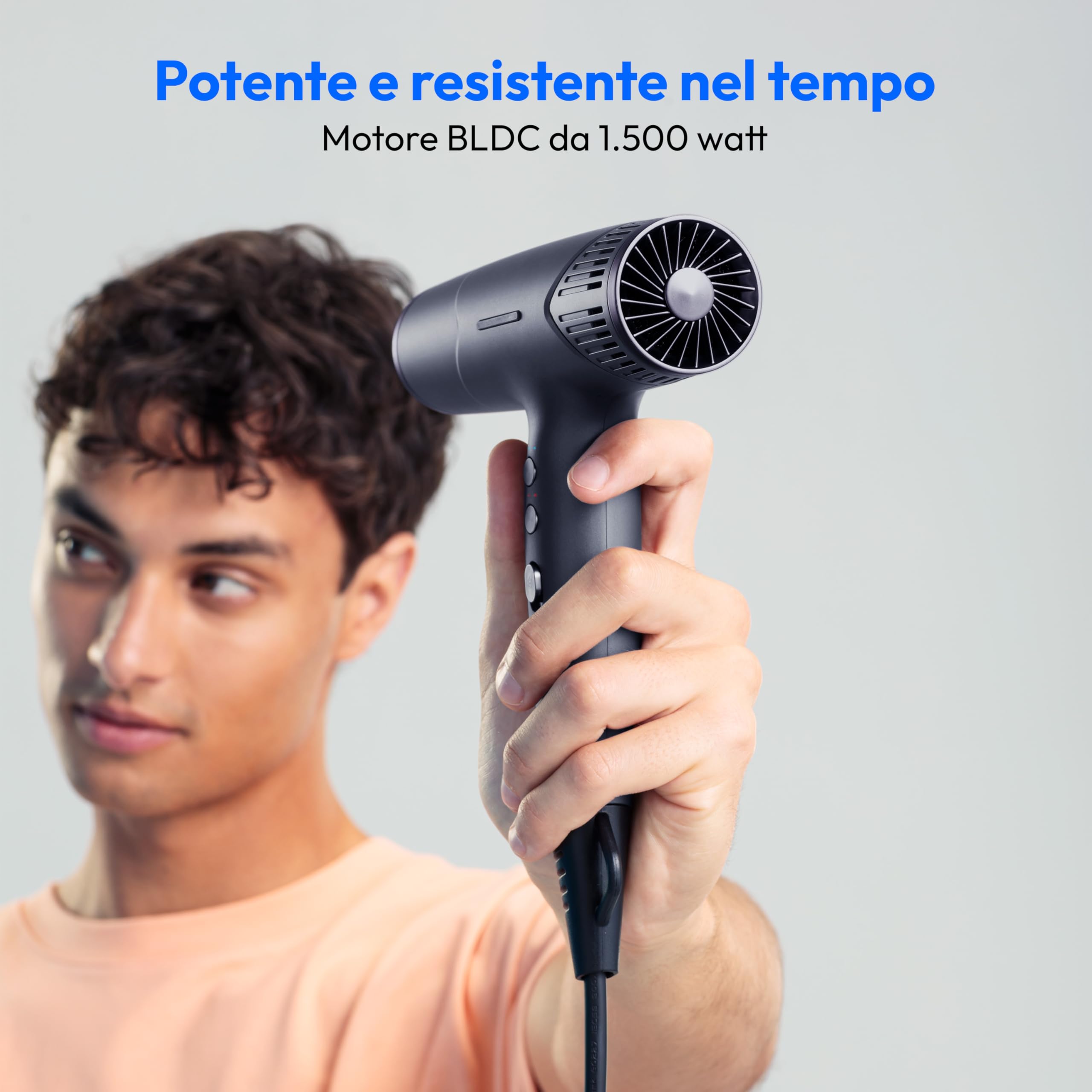 MEDION LIFE HD2 asciugacapelli ionico 1500W grigio con diffusore