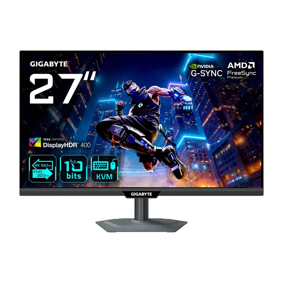 Gigabyte M27UP monitor gaming 27" 4K 160Hz / FHD 320Hz