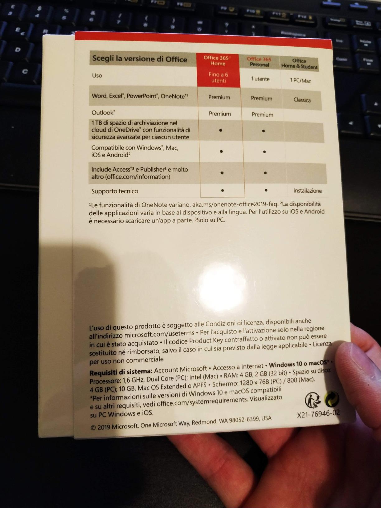 Microsoft 365 Family abbonamento 6 persone 12 mesi 6TB AI
