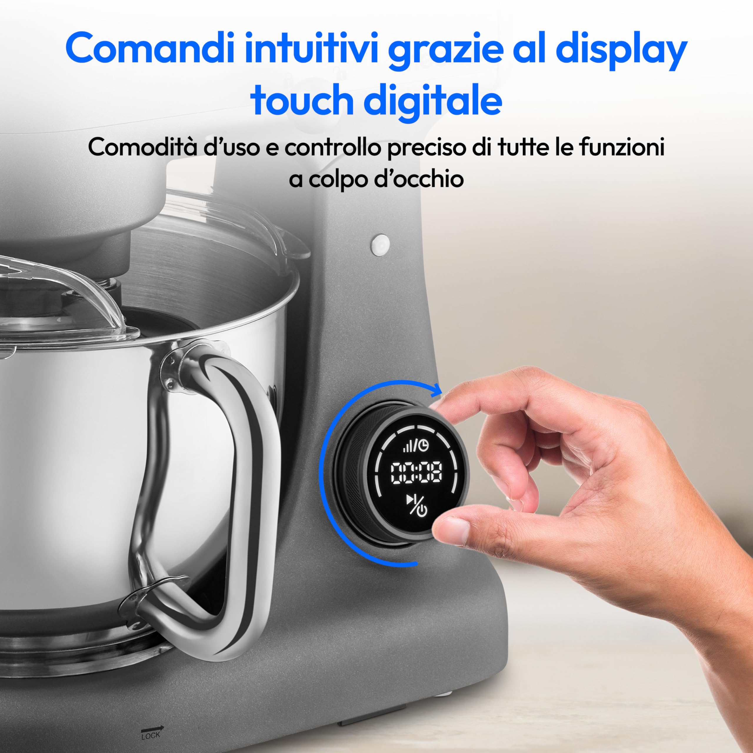 MEDION MD12600 robot da cucina 800 W titanio 4,6 L