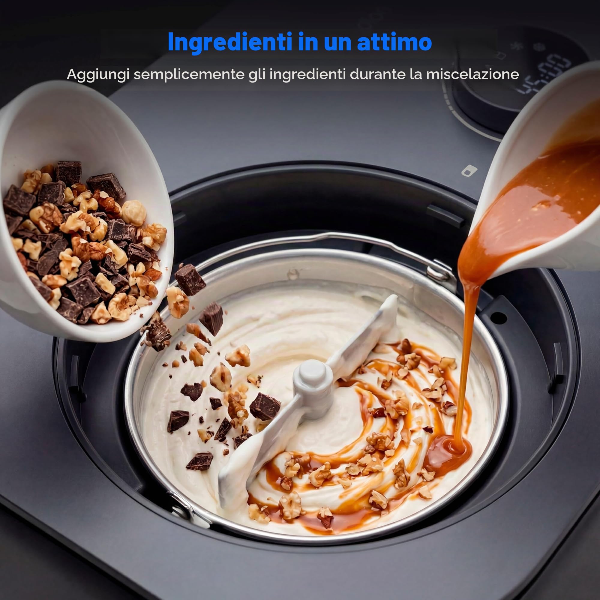 Medion Gelatiera con Compressore 1L per Gelato Yogurt