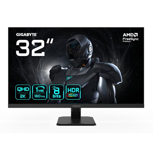 Gigabyte GS32QA Monitor Gaming 32" QHD 180Hz HDR