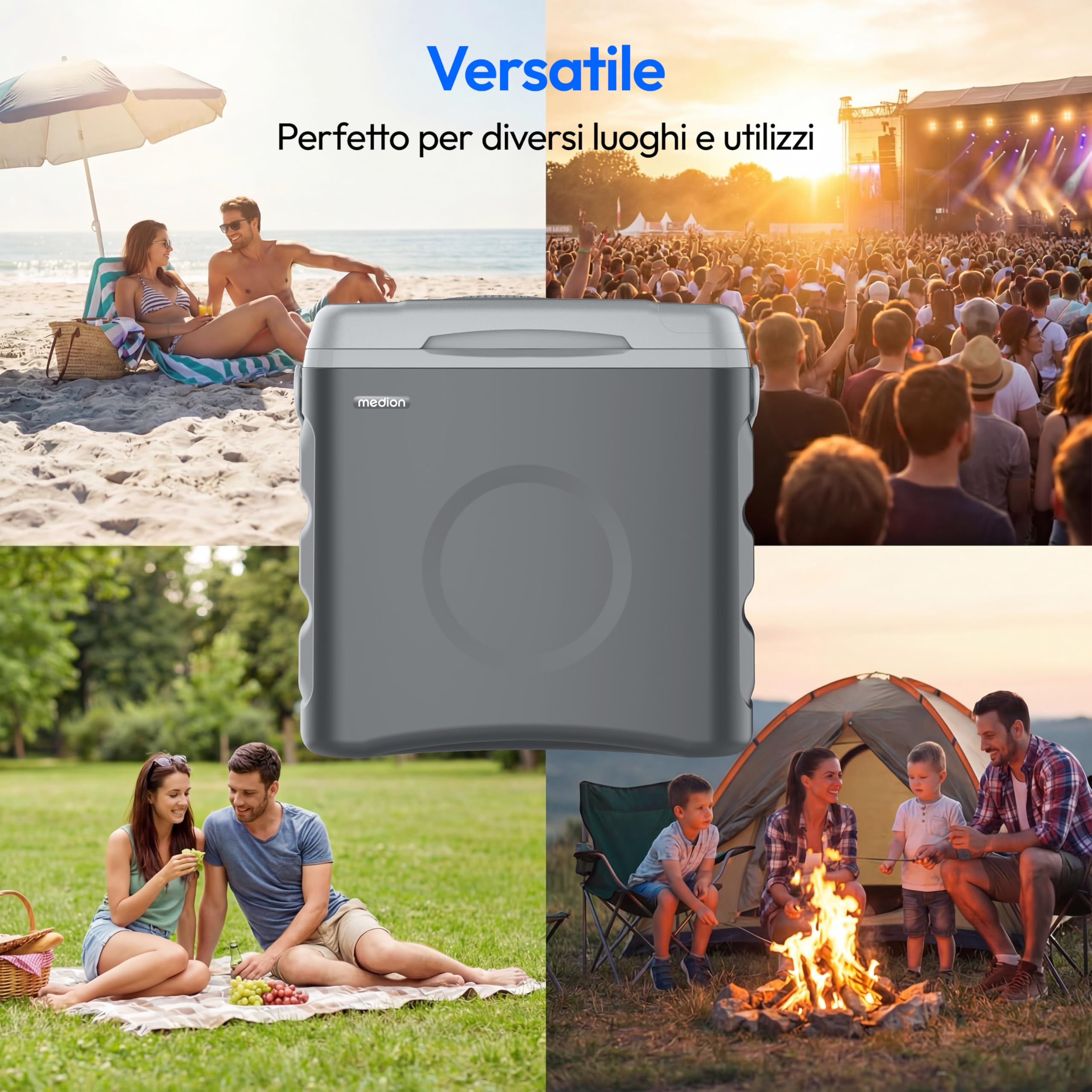 MEDION MD370030 borsa frigo termoelettrica 35 L grigio