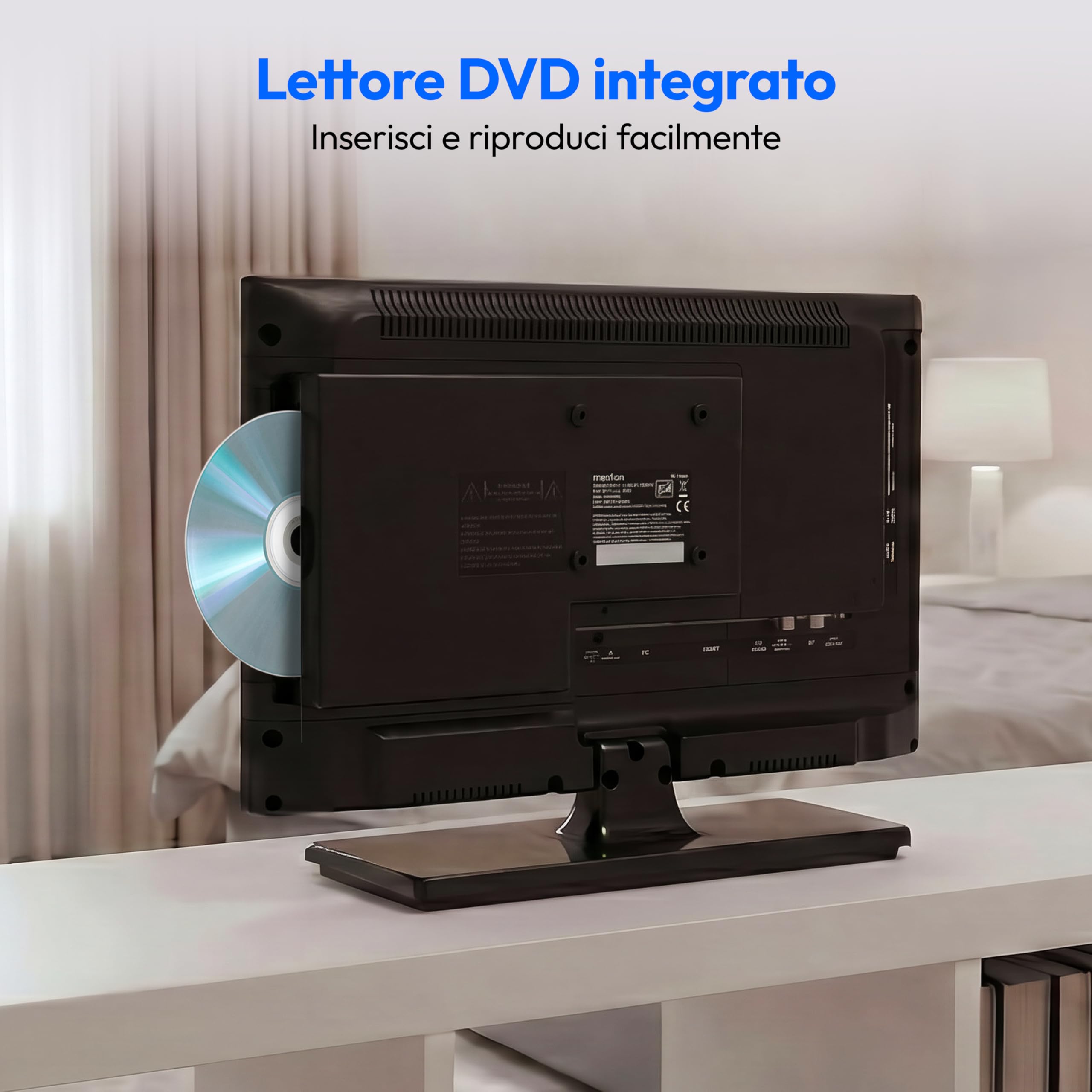 Medion MD819001 TV LED 19" HD con DVD e 12V camper