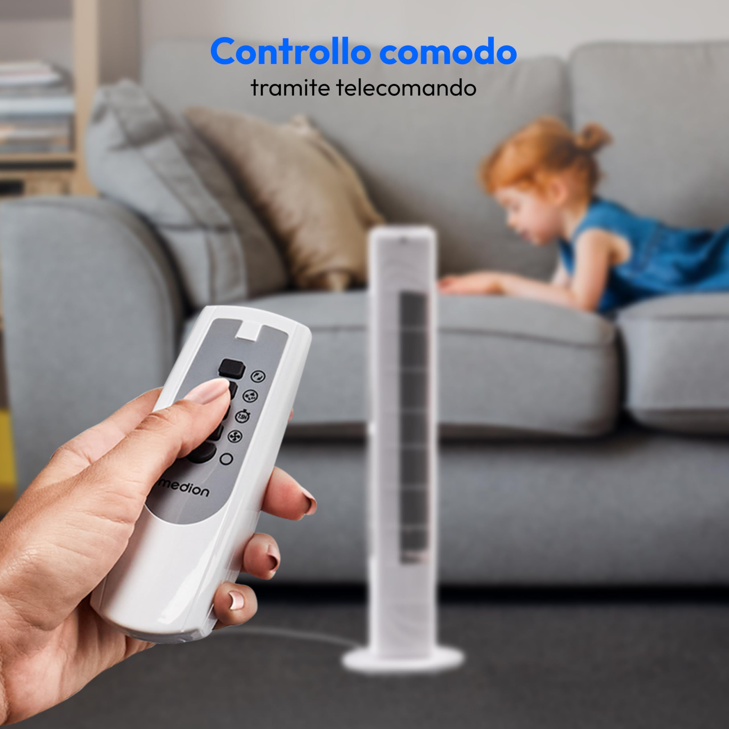 MEDION LIFE E10 MD 10319 ventilatore a torre 45W telecomando
