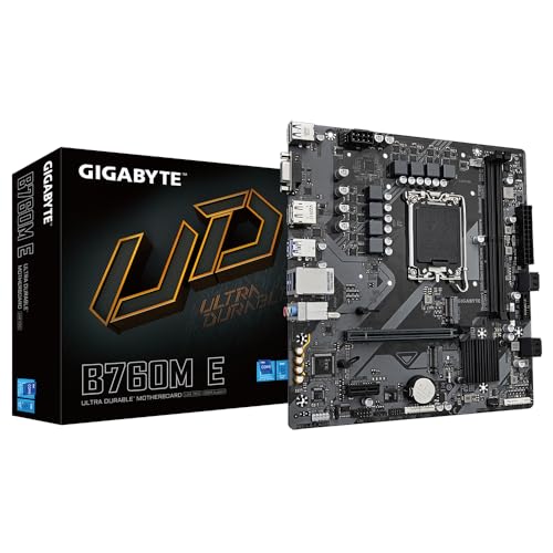 GIGABYTE B760M E scheda madre LGA1700 DDR5 micro-ATX