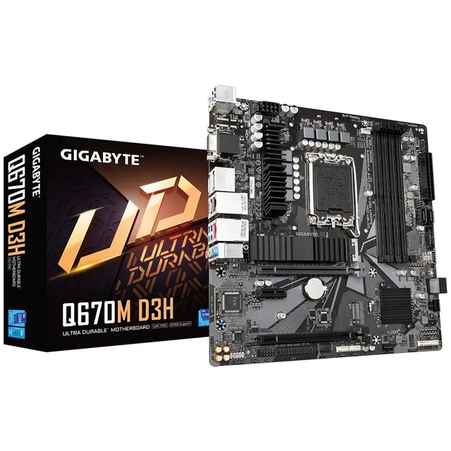 GIGABYTE Q670M D3H Scheda Madre DDR5 LGA1700