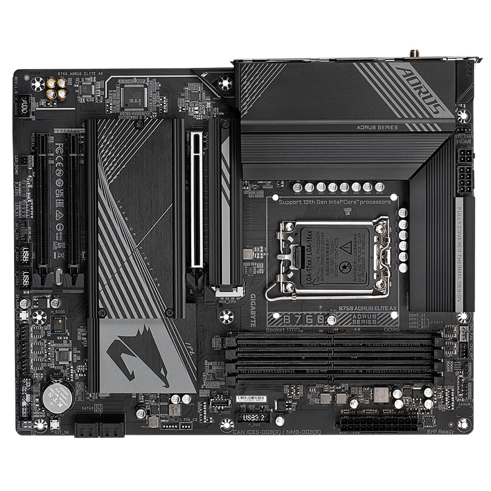 GIGABYTE B760 AORUS ELITE AX scheda madre DDR5 Wi-Fi 6E