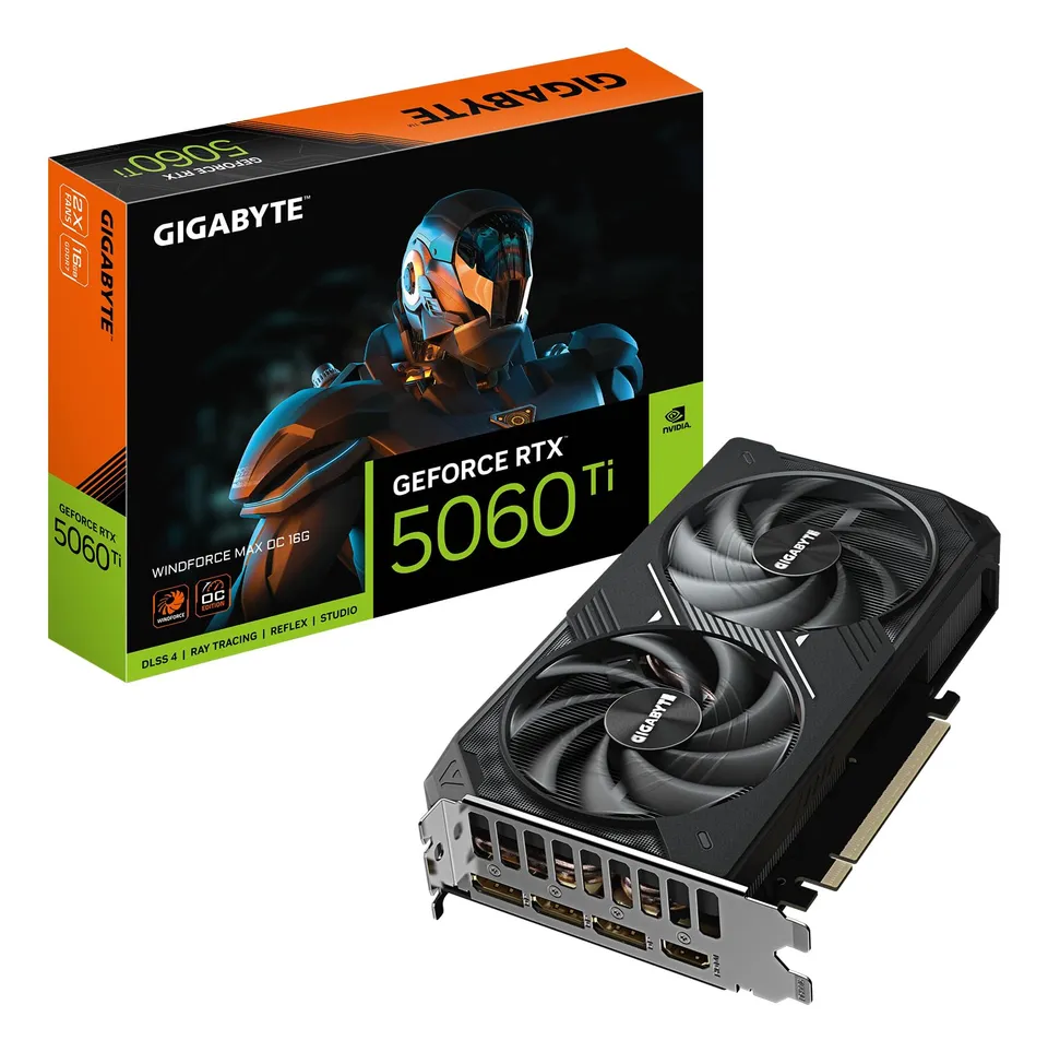 GIGABYTE RTX 5060 Ti WINDFORCE MAX OC 16G scheda grafica 16GB GDDR7