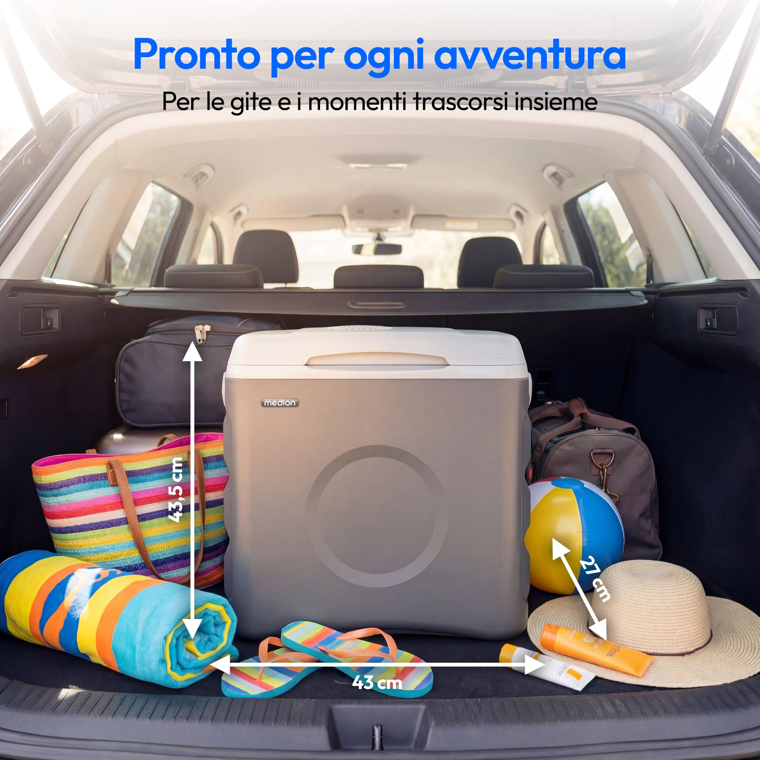 MEDION MD370030 borsa frigo termoelettrica 35 L grigio