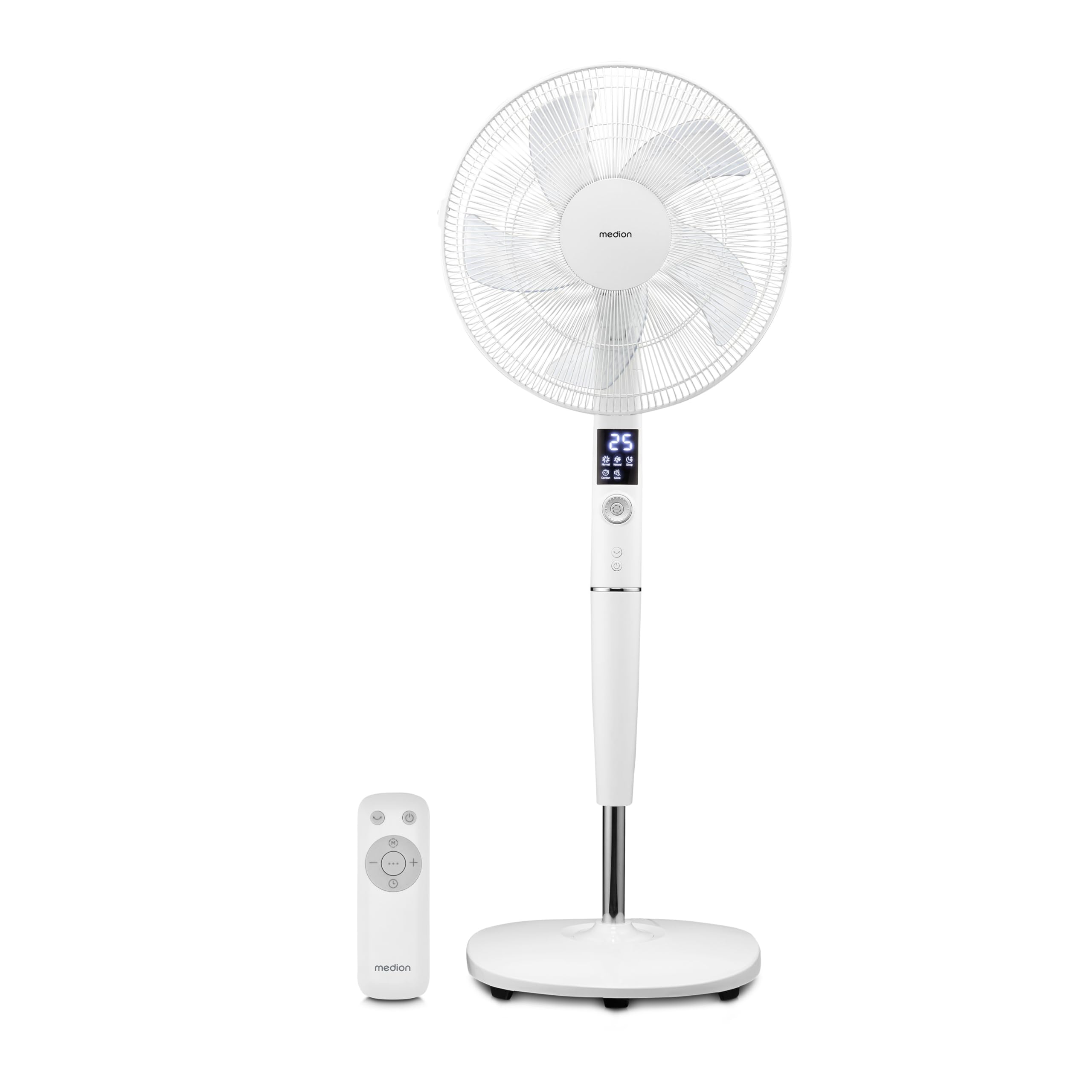 Medion P20 SF Ventilatore a Piantana 30W Bianco