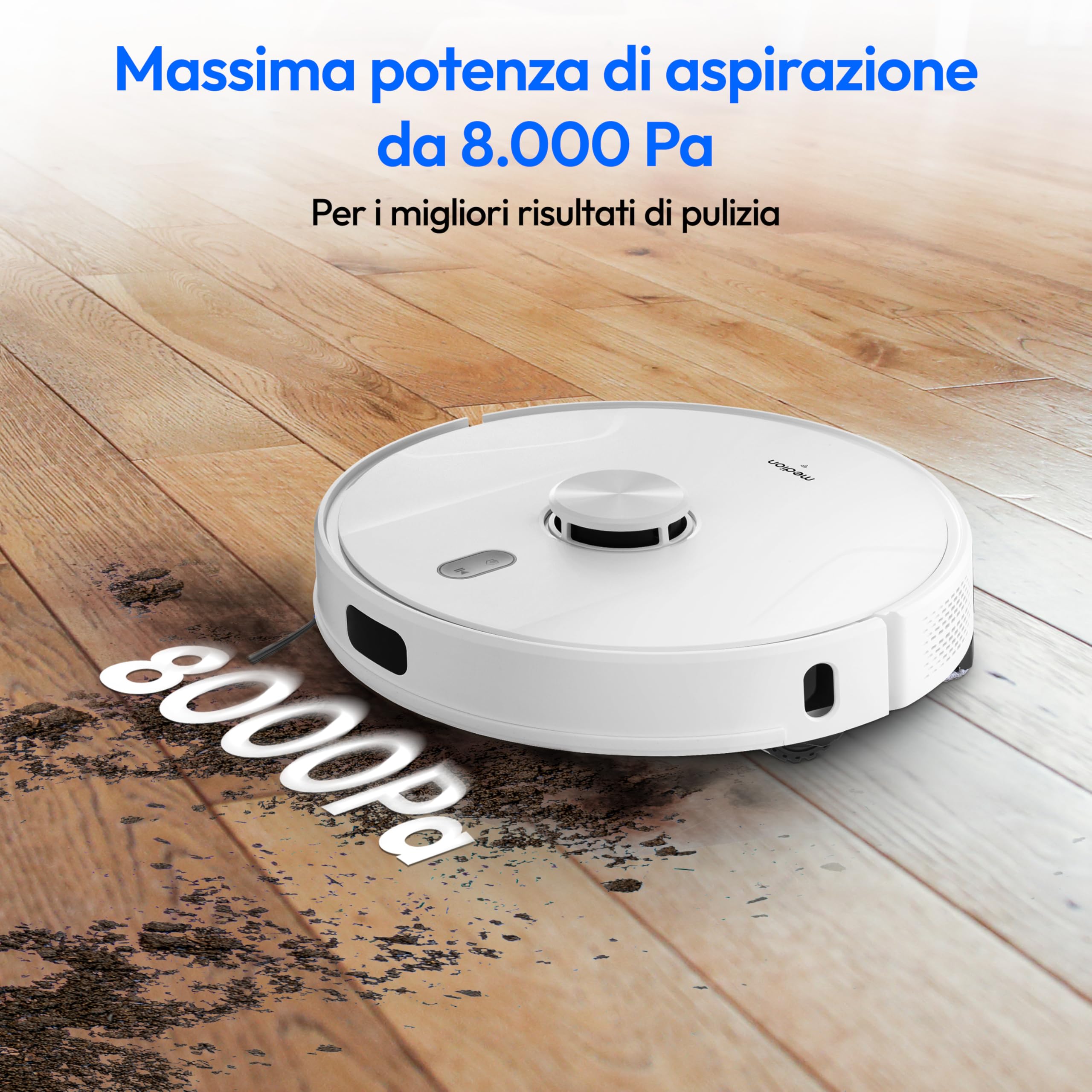 Medion X41 SW robot aspirapolvere lavapavimenti 8000Pa laser