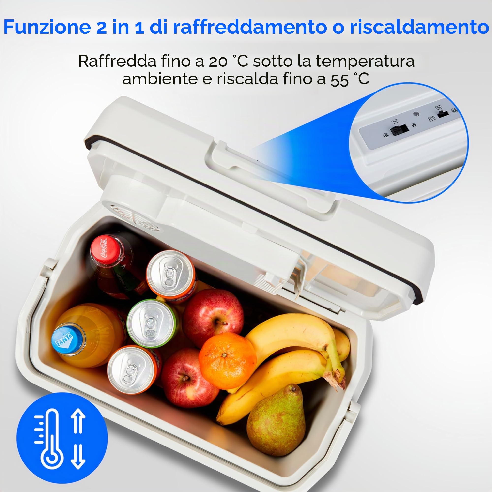 MEDION frigorifero portatile 20 litri caldo e freddo 12V
