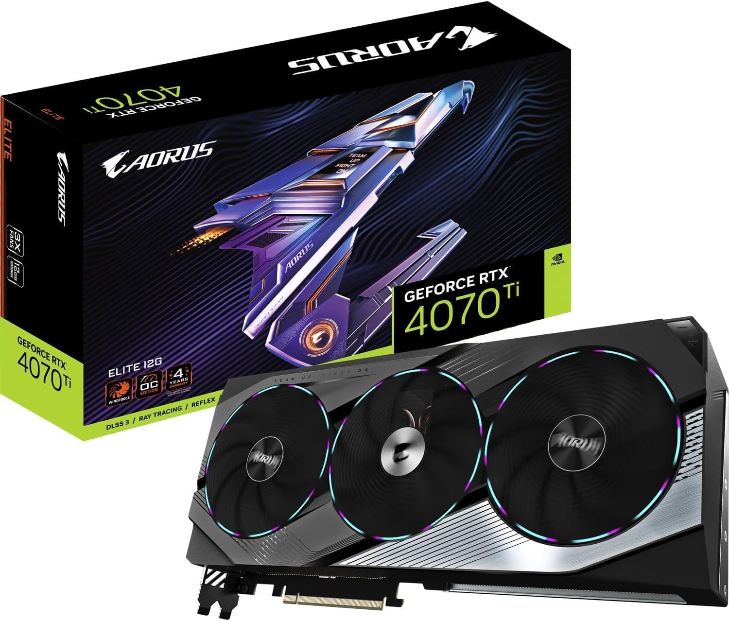 GIGABYTE AORUS ELITE RTX 4070 Ti scheda grafica 12GB GDDR6X