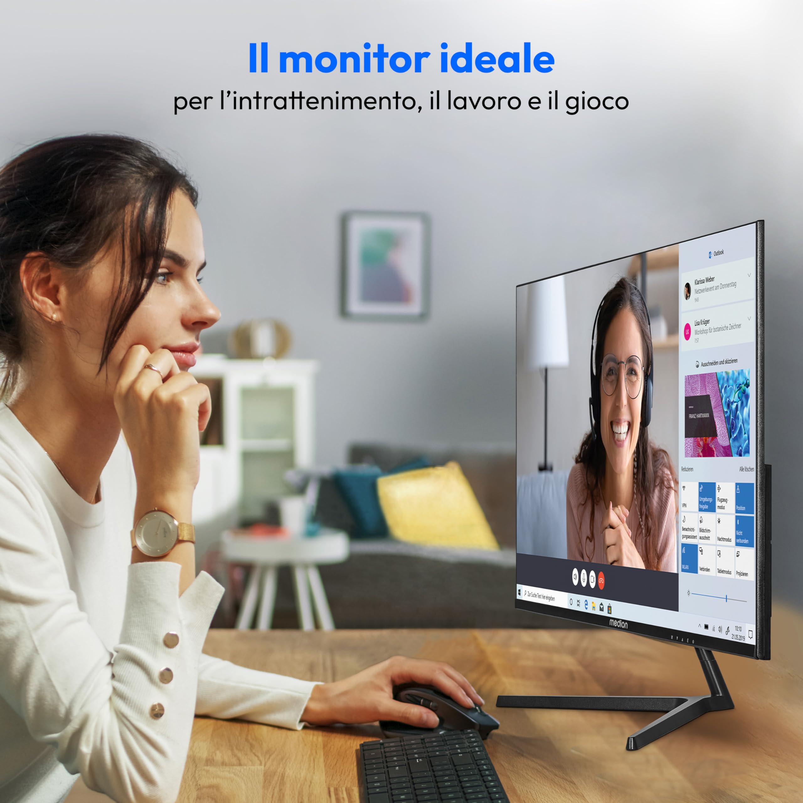 MEDION P52726 MD20154 Monitor 27" Full HD Nero HDR