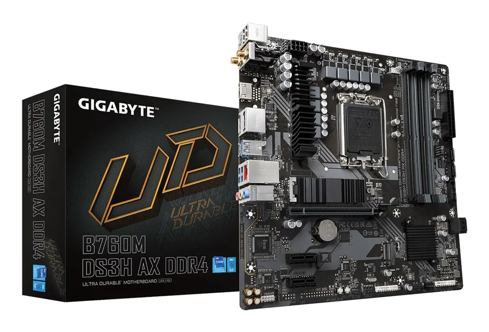 Gigabyte B760M DS3H AX scheda madre LGA1700 DDR4 Wi-Fi 6E
