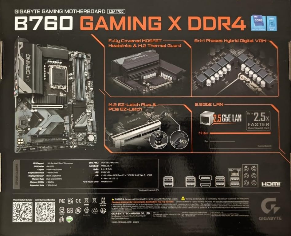 GIGABYTE B760 Gaming X DDR4 scheda madre LGA1700 DDR4