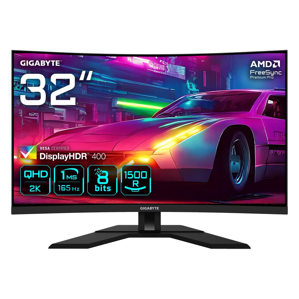 GIGABYTE M32QC monitor gaming curvo QHD 31,5" 165 Hz