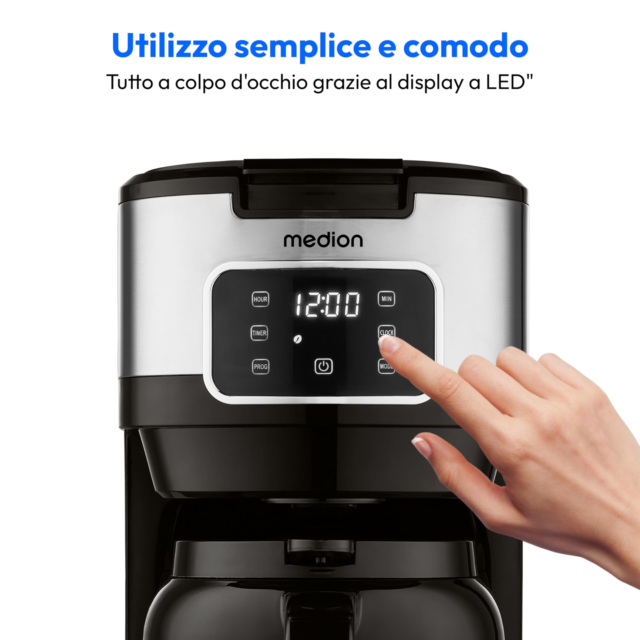 MEDION MD11019 caffettiera filtro thermos 1,25 L 10 tazze