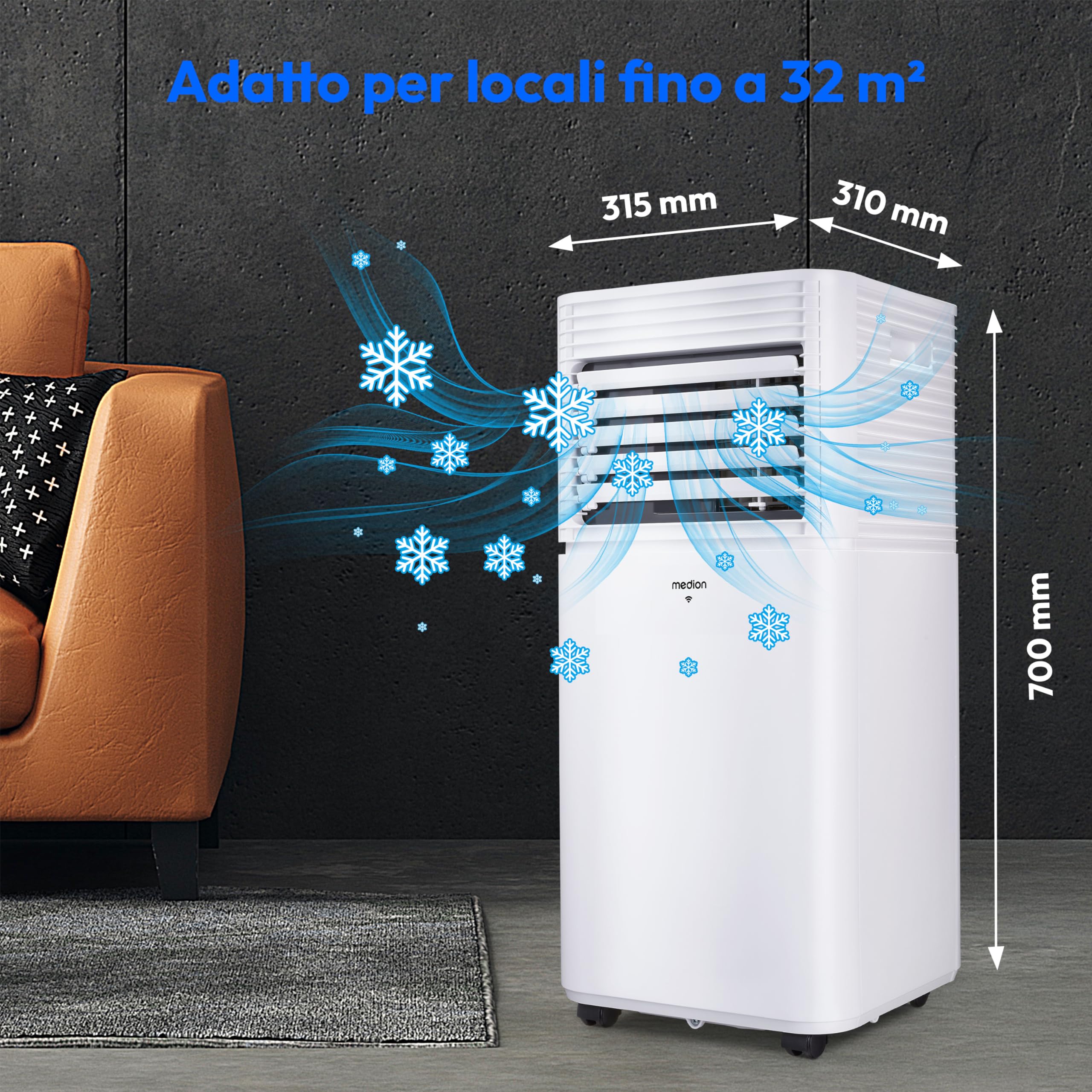 Medion P901 MD 37732 condizionatore portatile 9000 BTU